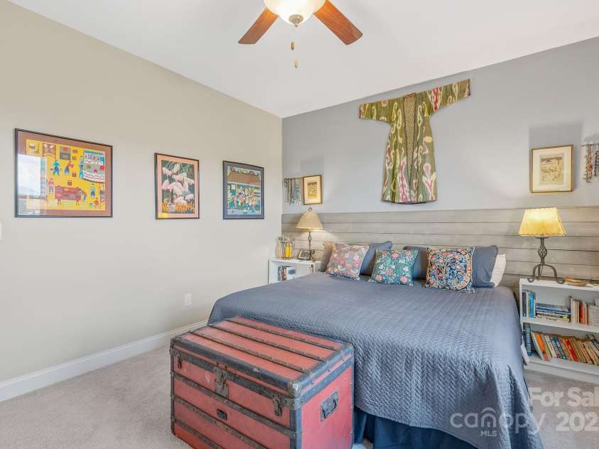 50 Rose Creek Road, Leicester, NC 28748.  MLS# CAR4228303, YatesRealty ID 19833. Upstairs bedroom