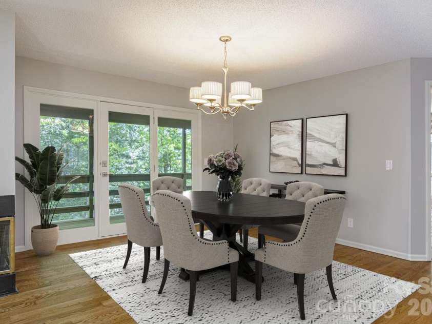 133 Forest View Drive, Flat Rock, NC 28731.  MLS# CAR4376626, YatesRealty ID 19839. Dining - Virtual Staging