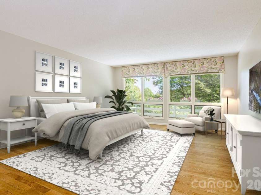 133 Forest View Drive, Flat Rock, NC 28731.  MLS# CAR4376626, YatesRealty ID 19839. Primary Bedroom - Virtual Staging