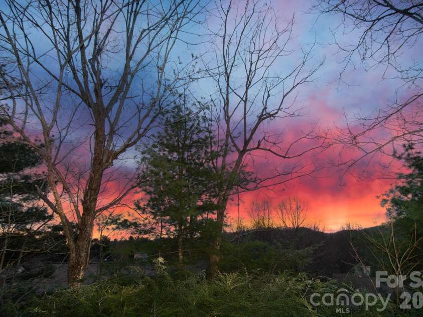 133 Forest View Drive, Flat Rock, NC 28731.  MLS# CAR4376626, YatesRealty ID 19839. Winter Sunrise