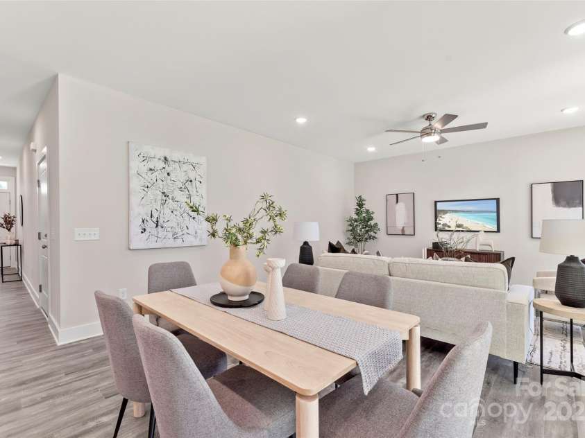 1645 Carolina Circle, Gastonia, NC 28054.  MLS# CAR4288958, YatesRealty ID 19839. Dining/Living