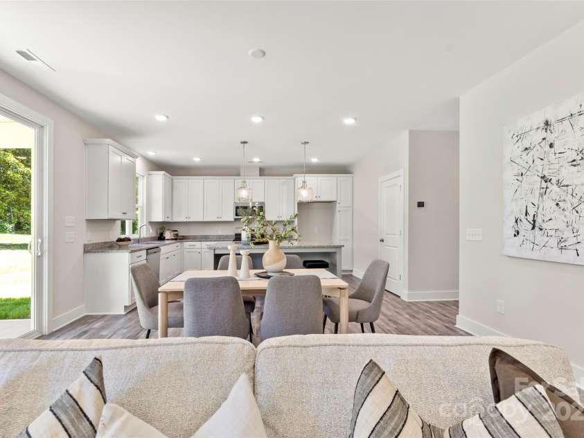 1645 Carolina Circle, Gastonia, NC 28054.  MLS# CAR4288958, YatesRealty ID 19839. Living/Dining/Kitchen