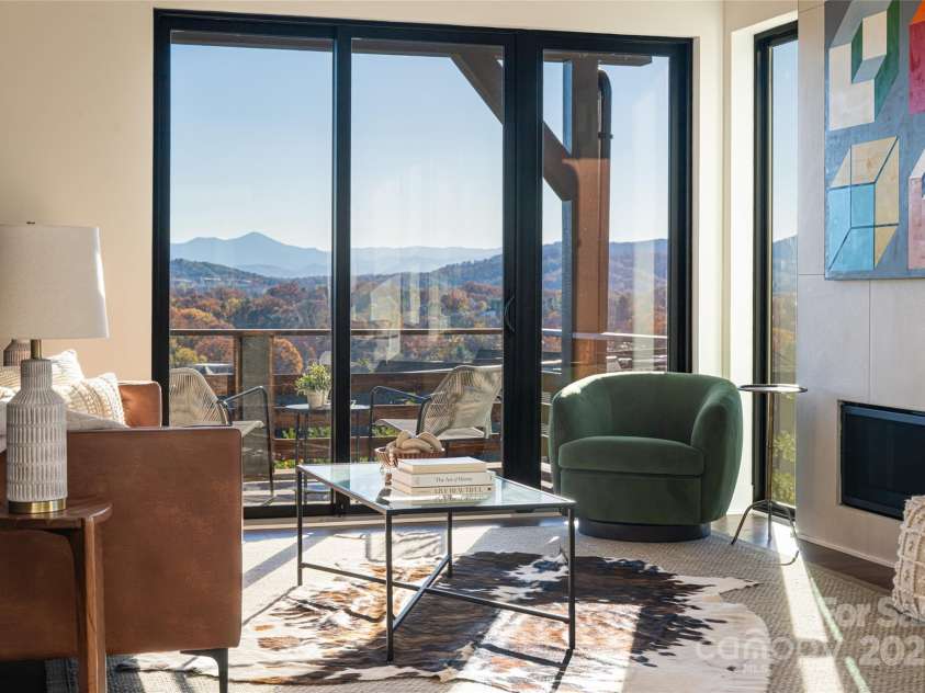 608 Storybook Villas Trail, Asheville, NC 28804.  MLS# CAR4294155, YatesRealty ID 1984. Living room -similar