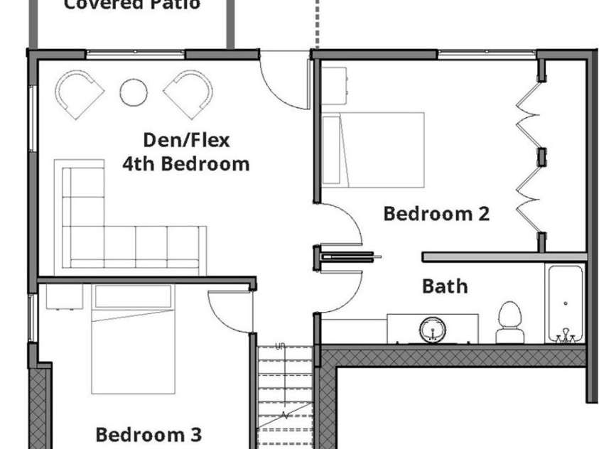 608 Storybook Villas Trail, Asheville, NC 28804.  MLS# CAR4294155, YatesRealty ID 1984. Lower level floor plan 