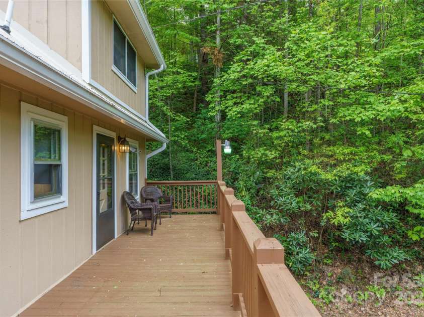 307 Nottingham Road, Maggie Valley, NC 28751.  MLS# CAR4264017, YatesRealty ID 19846. Wrap around decks