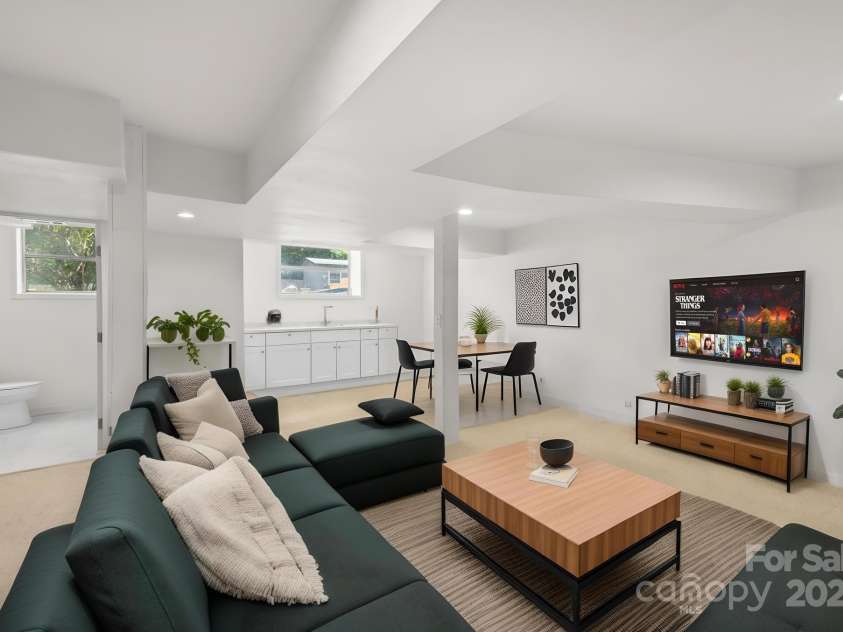 306 2nd Avenue Place, Conover, NC 28613.  MLS# CAR4270628, YatesRealty ID 19854. Virtually staged basement