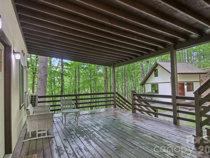 291 Dills Road, Bryson City, NC 28713.  MLS# CAR4373861, YatesRealty ID 19857. Spacious deck space