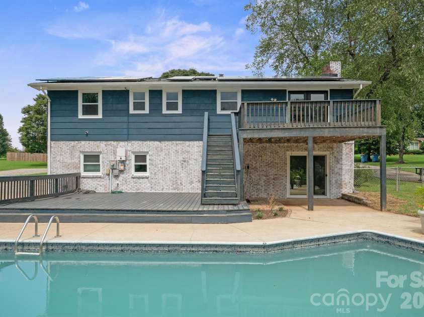 2310 24th Avenue, Hickory, NC 28601.  MLS# CAR4293562, YatesRealty ID 1986. Back of house with lower deck for entertaining