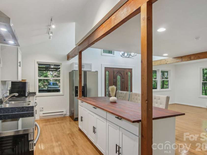 295/291 Dills Road, Bryson City, NC 28713.  MLS# CAR4373876, YatesRealty ID 19860. 291 Dills - Kitchen with spacious island