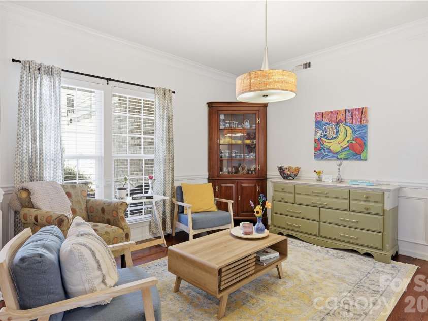 7135 Meyer Road, Fort Mill, SC 29715.  MLS# CAR4377464, YatesRealty ID 19864. Dining room has molding and chair railing