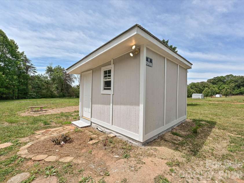 4076 Ritchfield Drive, Lincolnton, NC 28092.  MLS# CAR4376979, YatesRealty ID 19865. View of detached shop/shed. 
