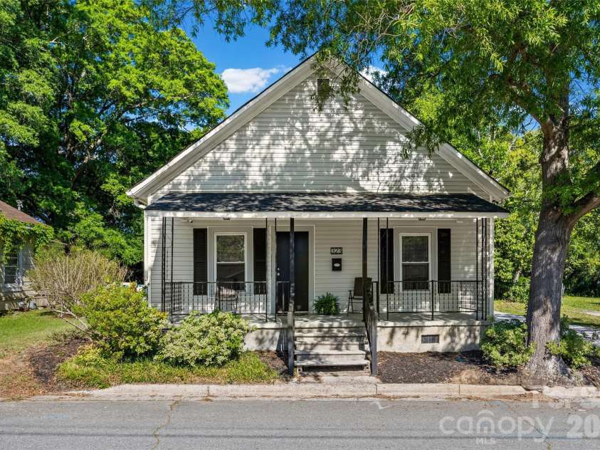 323 High Street, Rock Hill, SC 29730.  MLS# CAR4360419, YatesRealty ID 19866. Shady Front porch