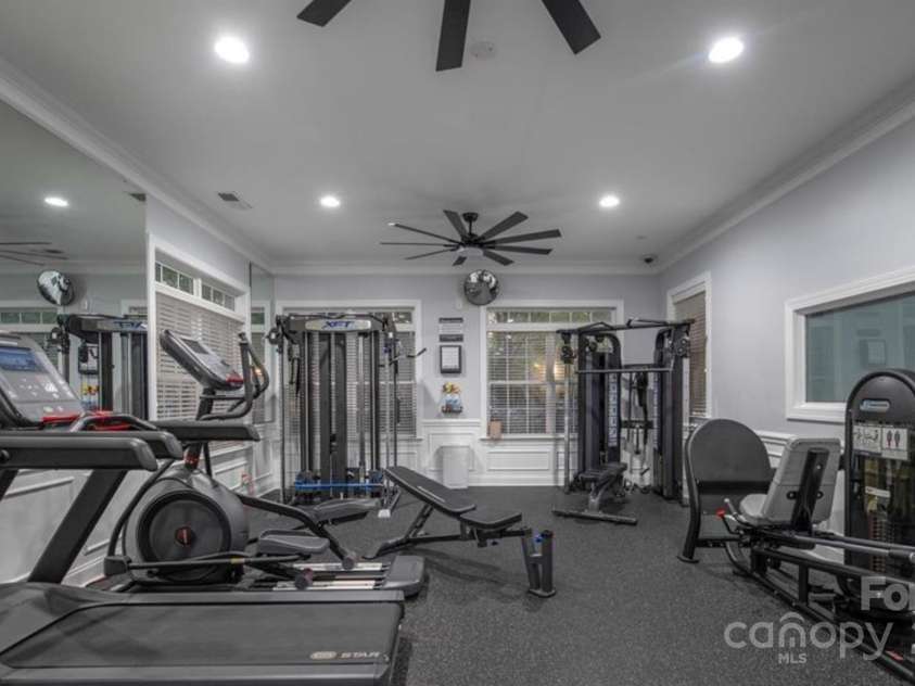 18023 Train Station Drive, Cornelius, NC 28031.  MLS# CAR4198417, YatesRealty ID 19875. Community Gym