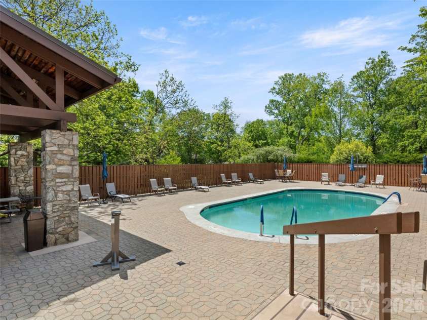 203 Crowfields Drive, Asheville, NC 28803.  MLS# CAR4378938, YatesRealty ID 19877. Community pool