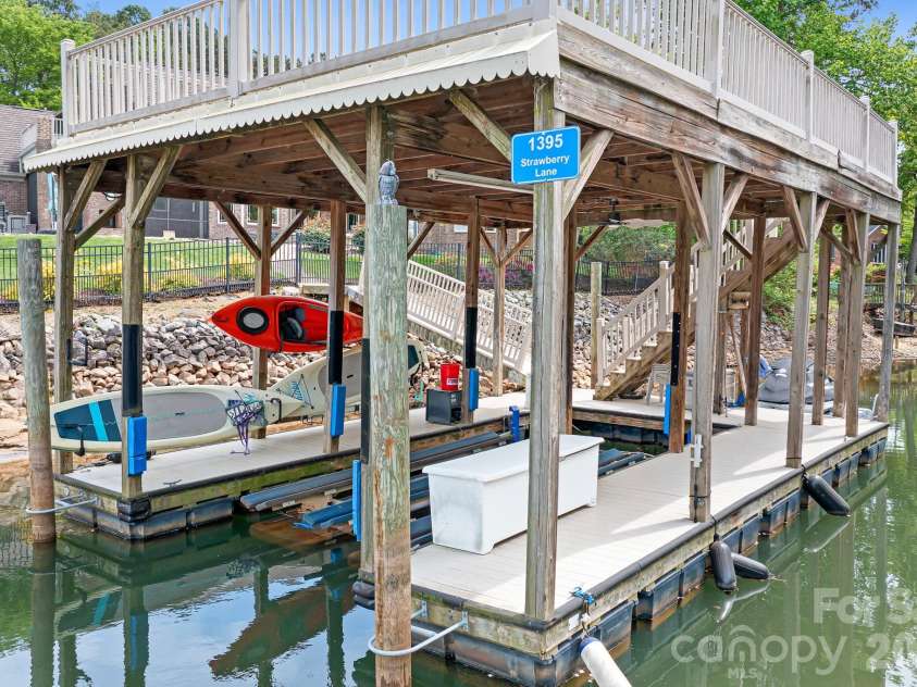 1395 Strawberry Lane, Denver, NC 28037.  MLS# CAR4370070, YatesRealty ID 19880. Covered slip 