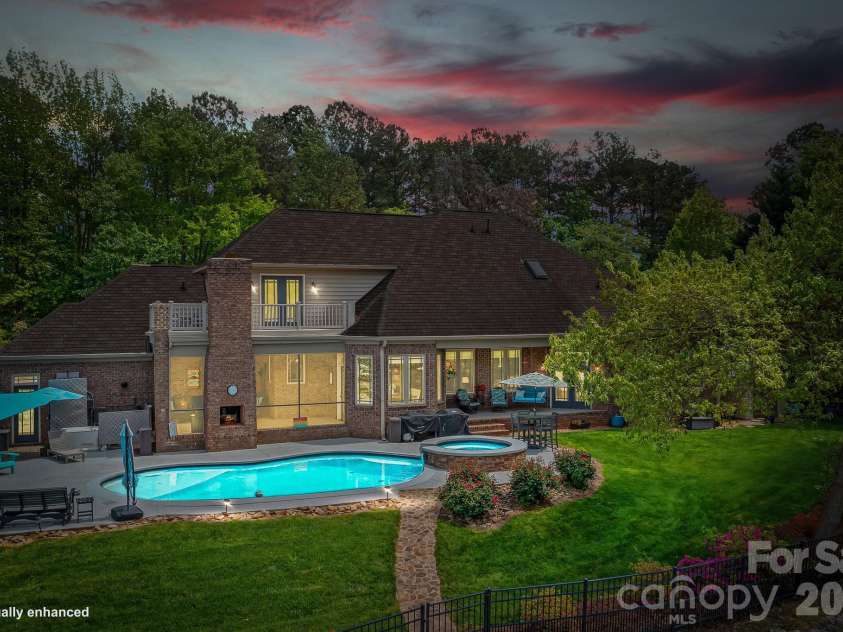 1395 Strawberry Lane, Denver, NC 28037.  MLS# CAR4370070, YatesRealty ID 19880. Evening views