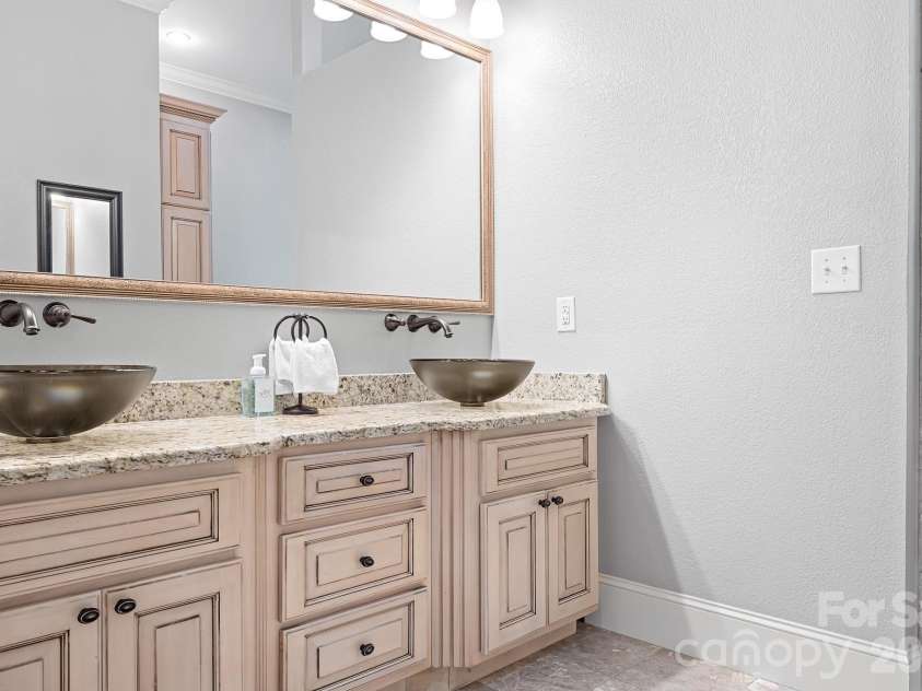 1395 Strawberry Lane, Denver, NC 28037.  MLS# CAR4370070, YatesRealty ID 19880. Primary bath with dual sinks