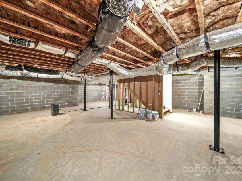 16612 Blackberry Hills Drive, Midland, NC 28107.  MLS# CAR4327675, YatesRealty ID 19882. Basement