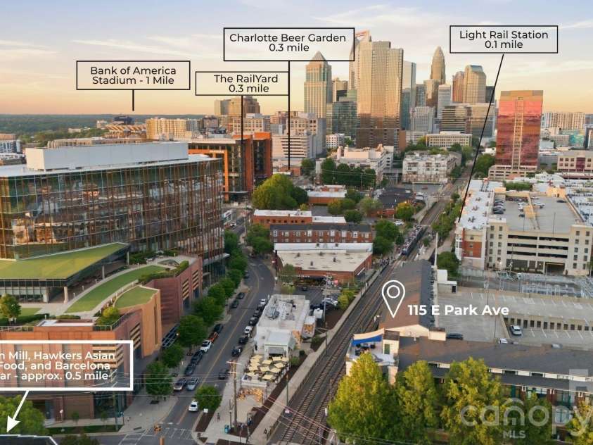 115 Park Avenue, Charlotte, NC 28203.  MLS# CAR4375422, YatesRealty ID 19883. Condo is conveniently located to all of the Cities most popular spots!