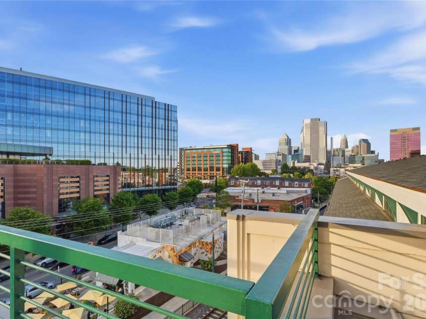 115 Park Avenue, Charlotte, NC 28203.  MLS# CAR4375422, YatesRealty ID 19883. Rooftop skyline views of uptown. 