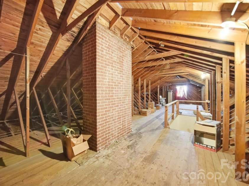 32 Falls Avenue, Granite Falls, NC 28630.  MLS# CAR4364691, YatesRealty ID 19893. Walk up attic