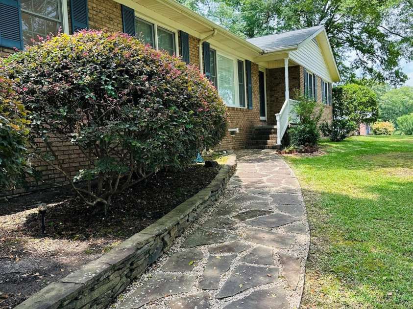 2618 Pineview Drive, Lancaster, SC 29720.  MLS# CAR4263845, YatesRealty ID 19900. Stonework throughout property