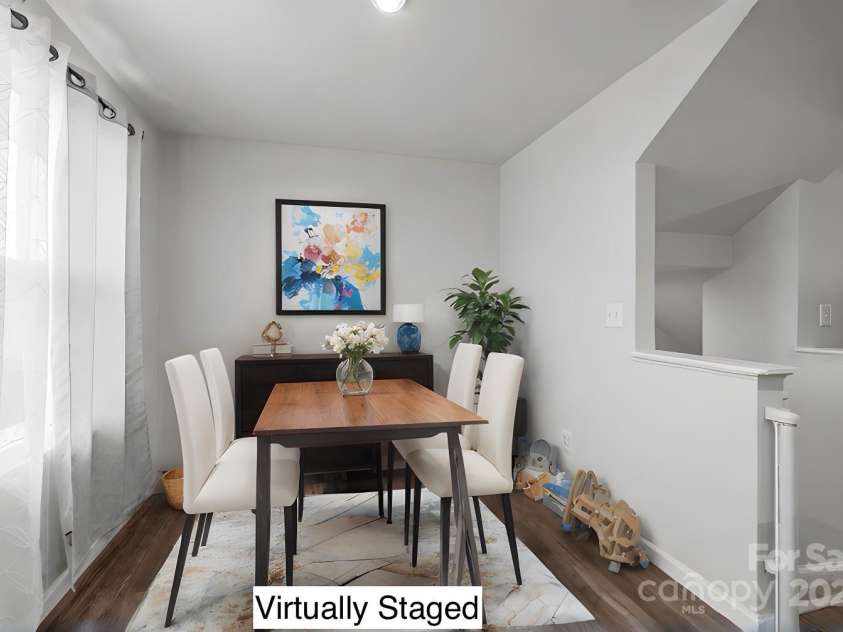 718 Dillon Way, Fort Mill, SC 29715.  MLS# CAR4264495, YatesRealty ID 19901. Dining virtually staged