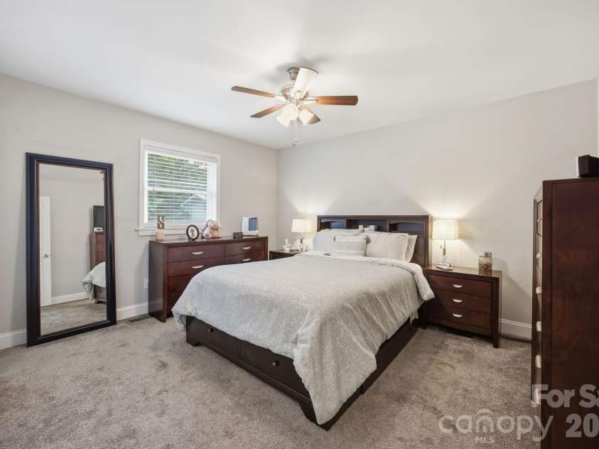 104 Sunset Drive, Rockwell, NC 28138.  MLS# CAR4373662, YatesRealty ID 19903. Primary bedroom