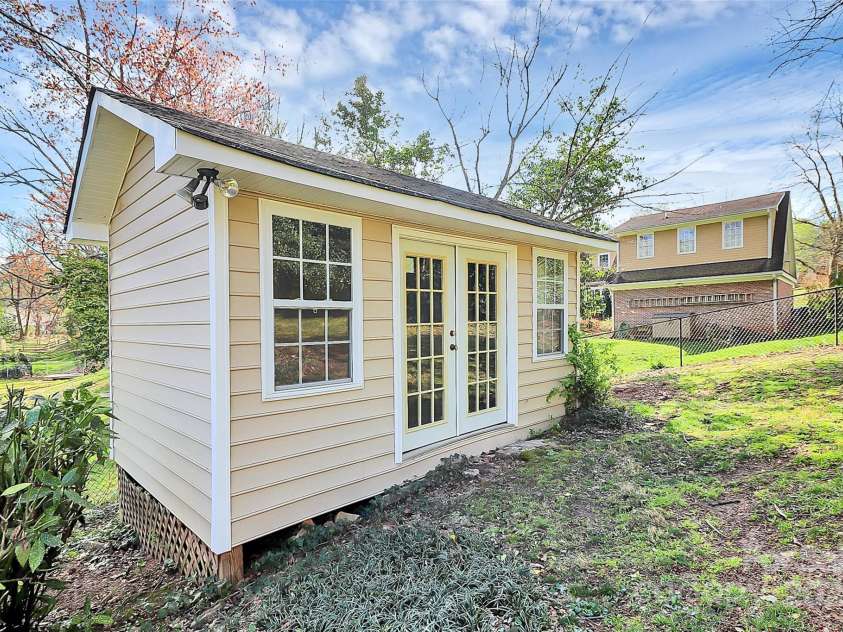 3828 Chandworth Road, Charlotte, NC 28210.  MLS# CAR4215813, YatesRealty ID 19909. Rear Shed