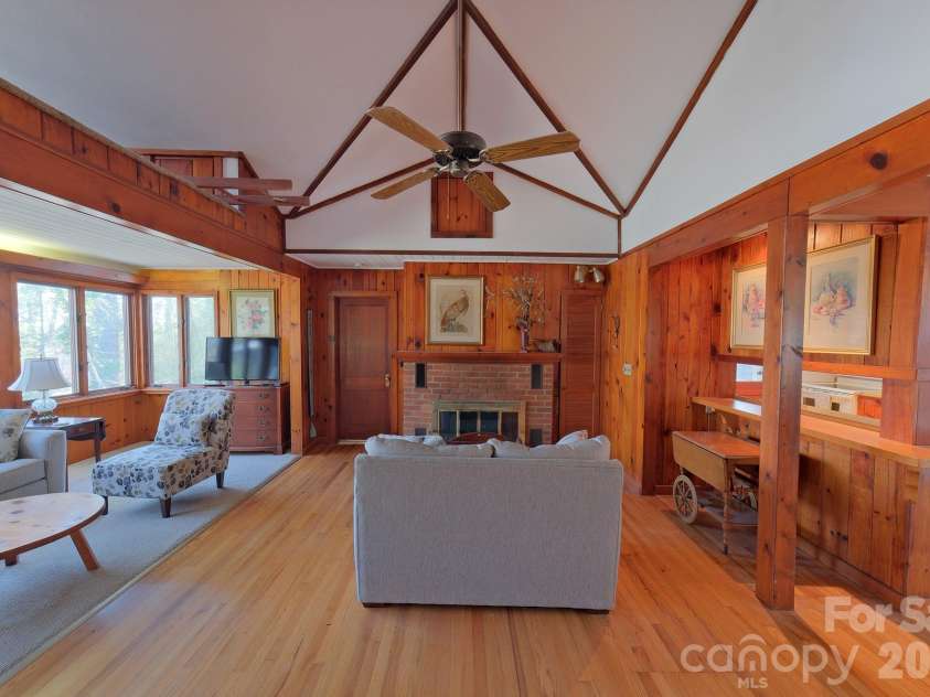 71 Norfolk Lane, Laurel Park, NC 28739.  MLS# CAR4345352, YatesRealty ID 19912. Vaulted ceilings in the Open Concept Living Area