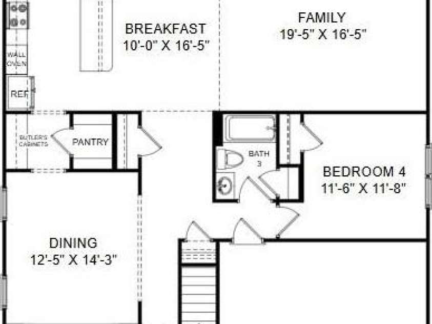 420 Balboa Street, Matthews, NC 28104.  MLS# CAR4271526, YatesRealty ID 19924. Main Level Example