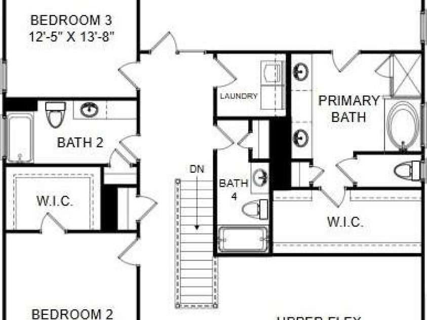 420 Balboa Street, Matthews, NC 28104.  MLS# CAR4271526, YatesRealty ID 19924. Upper Level Example