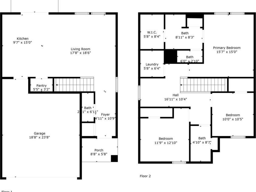 415 Luna Lane, Shelby, NC 28152.  MLS# CAR4269755, YatesRealty ID 19937. All floors measurements