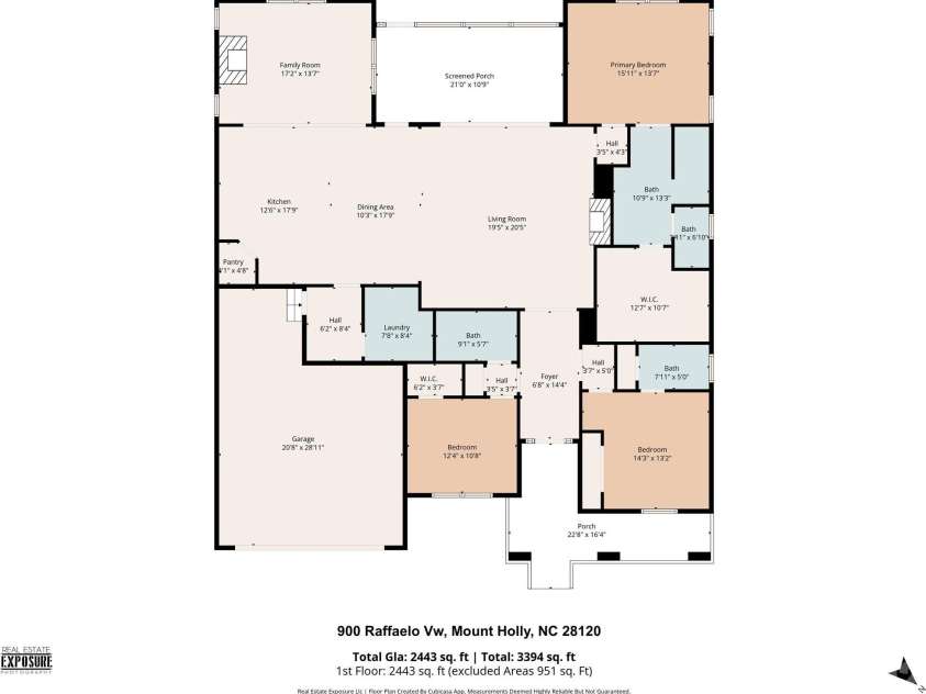 900 Raffaelo View, Mount Holly, NC 28120.  MLS# CAR4375916, YatesRealty ID 19940. 