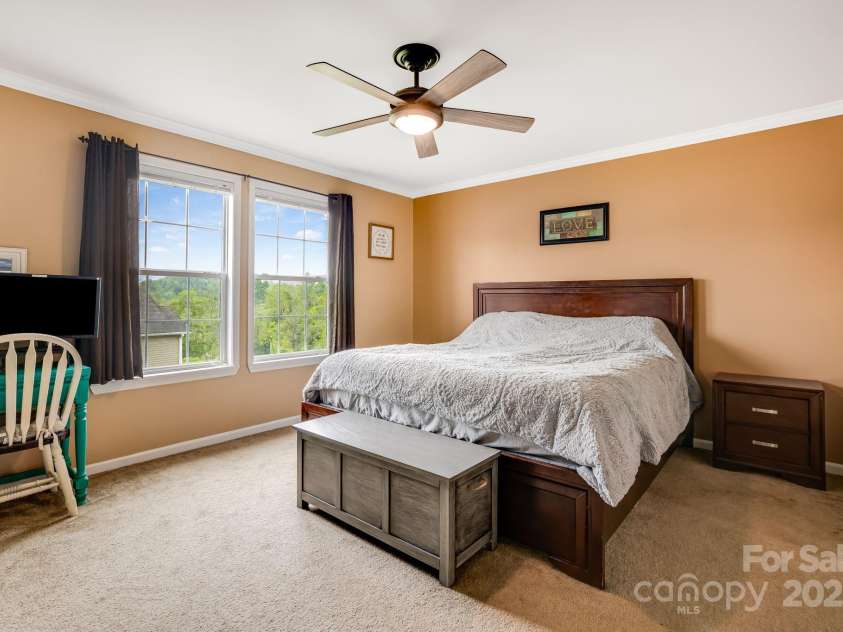 14 Phoenix Circle, Alexander, NC 28701.  MLS# CAR4255893, YatesRealty ID 19945. Master bedroom