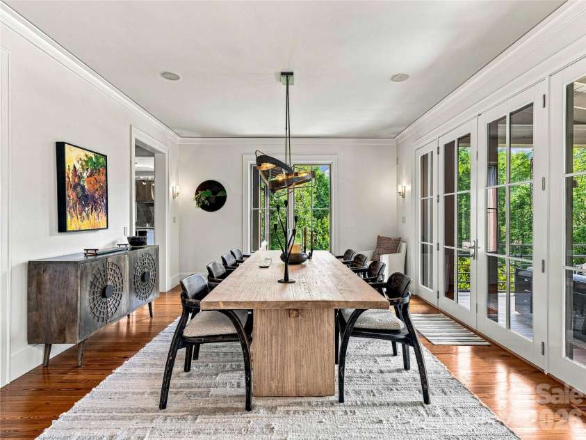 39 Ox bow Crossing, Weaverville, NC 28787.  MLS# CAR4299156, YatesRealty ID 19960. Dining Room with access to covered deck