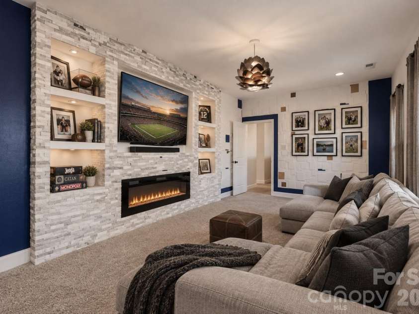 15213 Shallow Ridge Road, Charlotte, NC 28278.  MLS# CAR4432062, YatesRealty ID 19963. Virtually staged. Bonus/Media room
