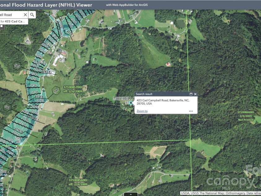 423 Cad Campbell Road, Bakersville, NC 28705.  MLS# CAR4256266, YatesRealty ID 19968. NOT in flood zone