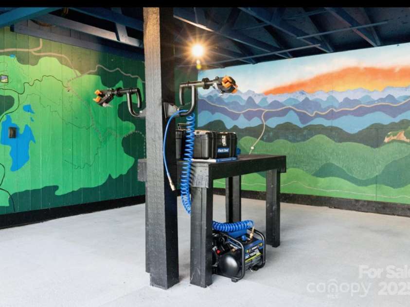 668 Old Hendersonville Highway, Brevard, NC 28712.  MLS# CAR4264741, YatesRealty ID 19974. Bike Workstation
