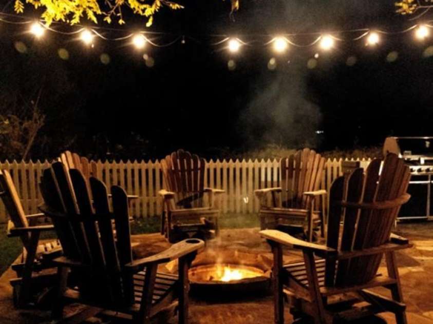 668 Old Hendersonville Highway, Brevard, NC 28712.  MLS# CAR4264741, YatesRealty ID 19974. Firepit