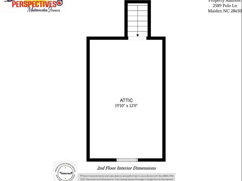 2589 Polo Lane, Maiden, NC 28650.  MLS# CAR4370172, YatesRealty ID 19979. Lower Level measurements