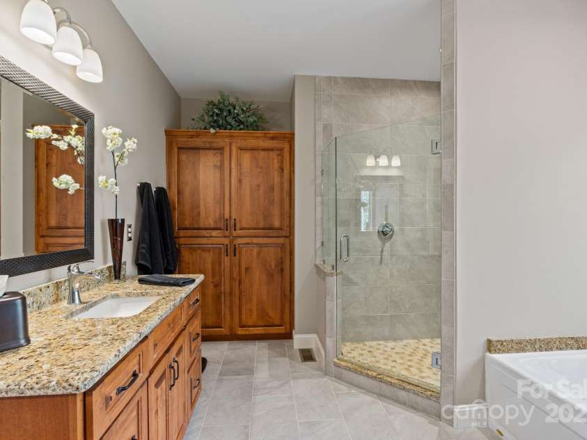 4948 Connestee Trail, Brevard, NC 28712.  MLS# CAR4231748, YatesRealty ID 1998. Large storage cabinet for easy organization