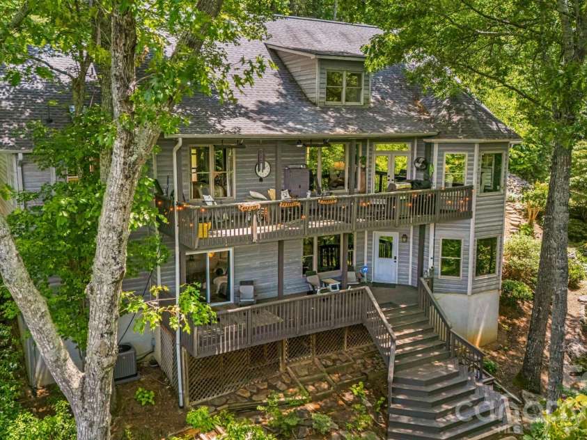 5 Saddle Ridge, Fletcher, NC 28732.  MLS# CAR4375966, YatesRealty ID 1998. Dual Decks in Summer