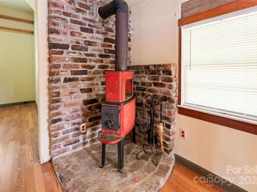 2347 Old Marshall Highway, Alexander, NC 28701.  MLS# CAR4176714, YatesRealty ID 1999. Unit 2 Wood Stove