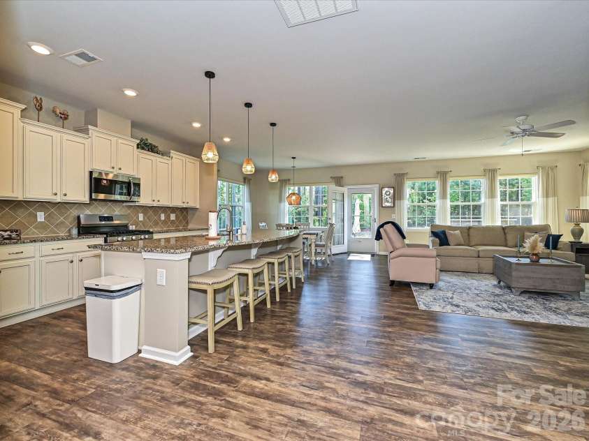304 Picasso Trail, Mount Holly, NC 28120.  MLS# CAR4374273, YatesRealty ID 19998. Kitchen with huge island.