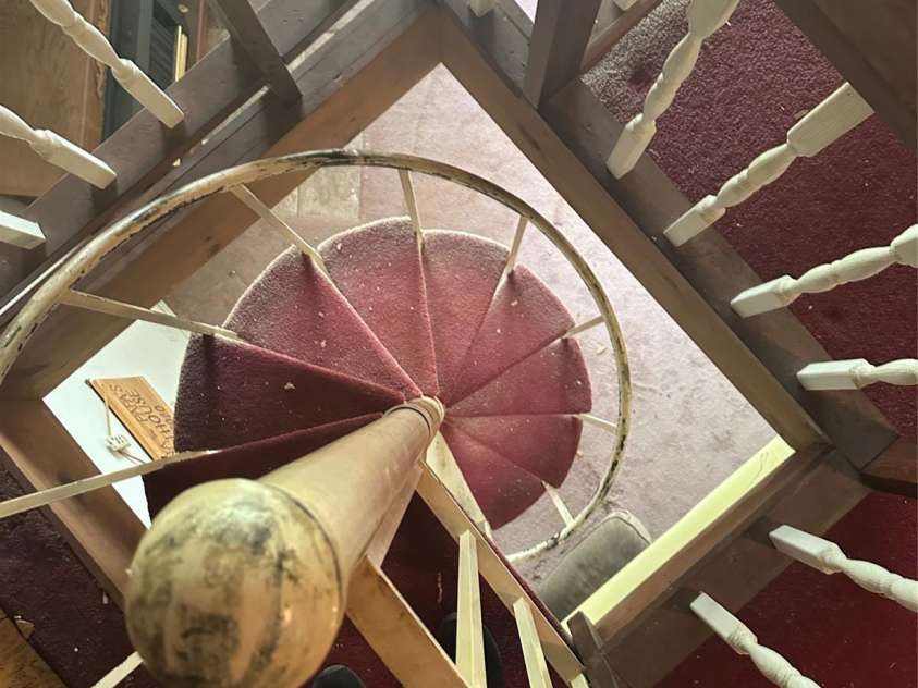 177 Mountain View Lane, Troy, NC 27371.  MLS# CAR4269979, YatesRealty ID 200. I'm nearly 60 years old and I ain't walking up these stairs but the kids love them