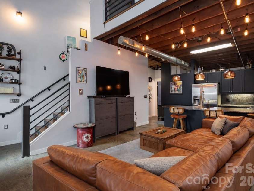 840 Academy Street, Charlotte, NC 28205.  MLS# CAR4300068, YatesRealty ID 20006. Digitally added couch