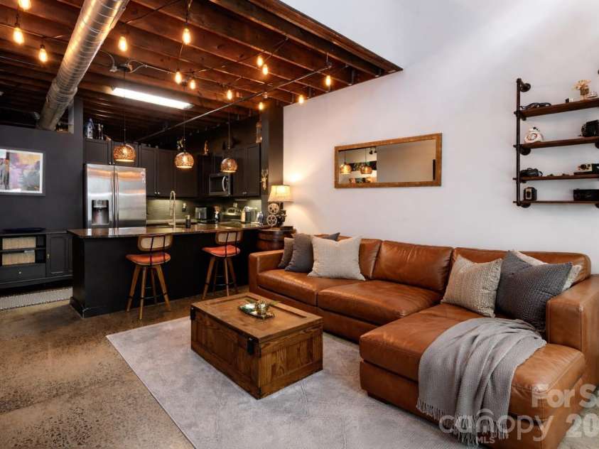 840 Academy Street, Charlotte, NC 28205.  MLS# CAR4300068, YatesRealty ID 20006. Digitally added couch