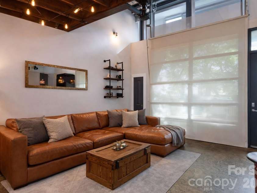840 Academy Street, Charlotte, NC 28205.  MLS# CAR4300068, YatesRealty ID 20006. Digitally added couch