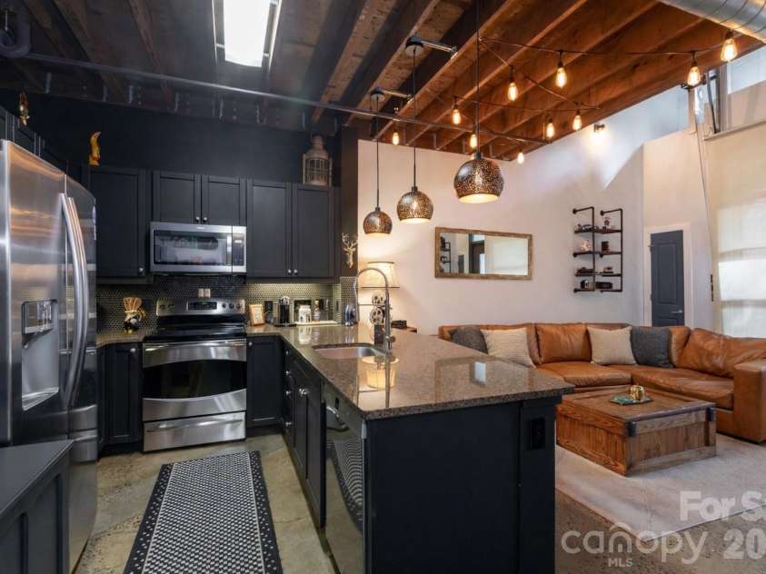 840 Academy Street, Charlotte, NC 28205.  MLS# CAR4300068, YatesRealty ID 20006. Digitally added couch